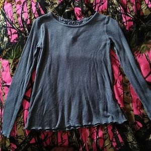 I'm selling a grayish blue long sleeve shirt